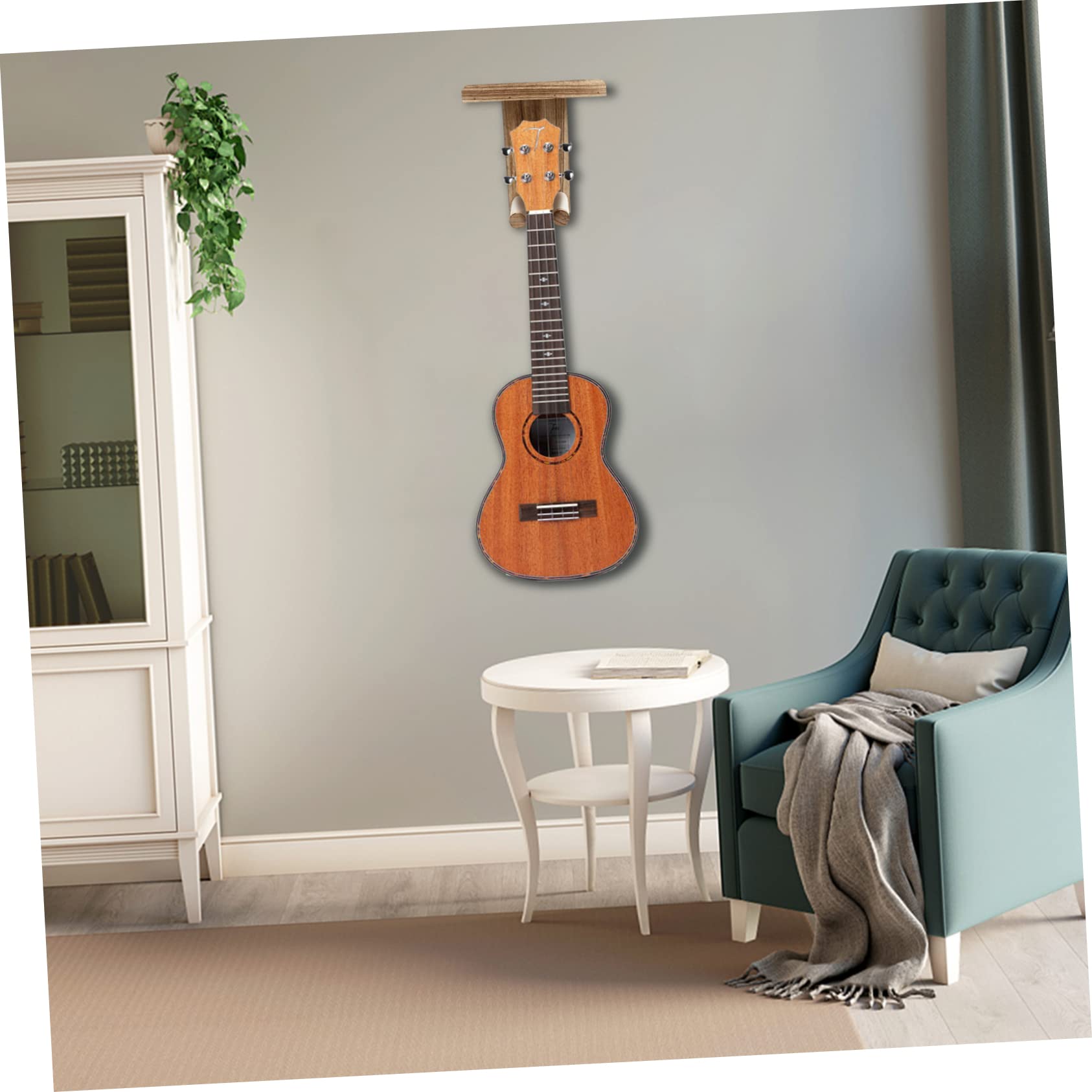 2pezzi Supporto Per Chitarra Acustica in Legno Gancio Da Parete Per Chitarra Resistente Per Casa e Negozio Facile Da Installare