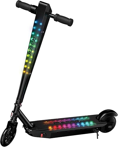 Razor Sonic Glow Scooter eléctrico negro con luces LED y altavoz inalámbrico Bluetooth, (13112110)