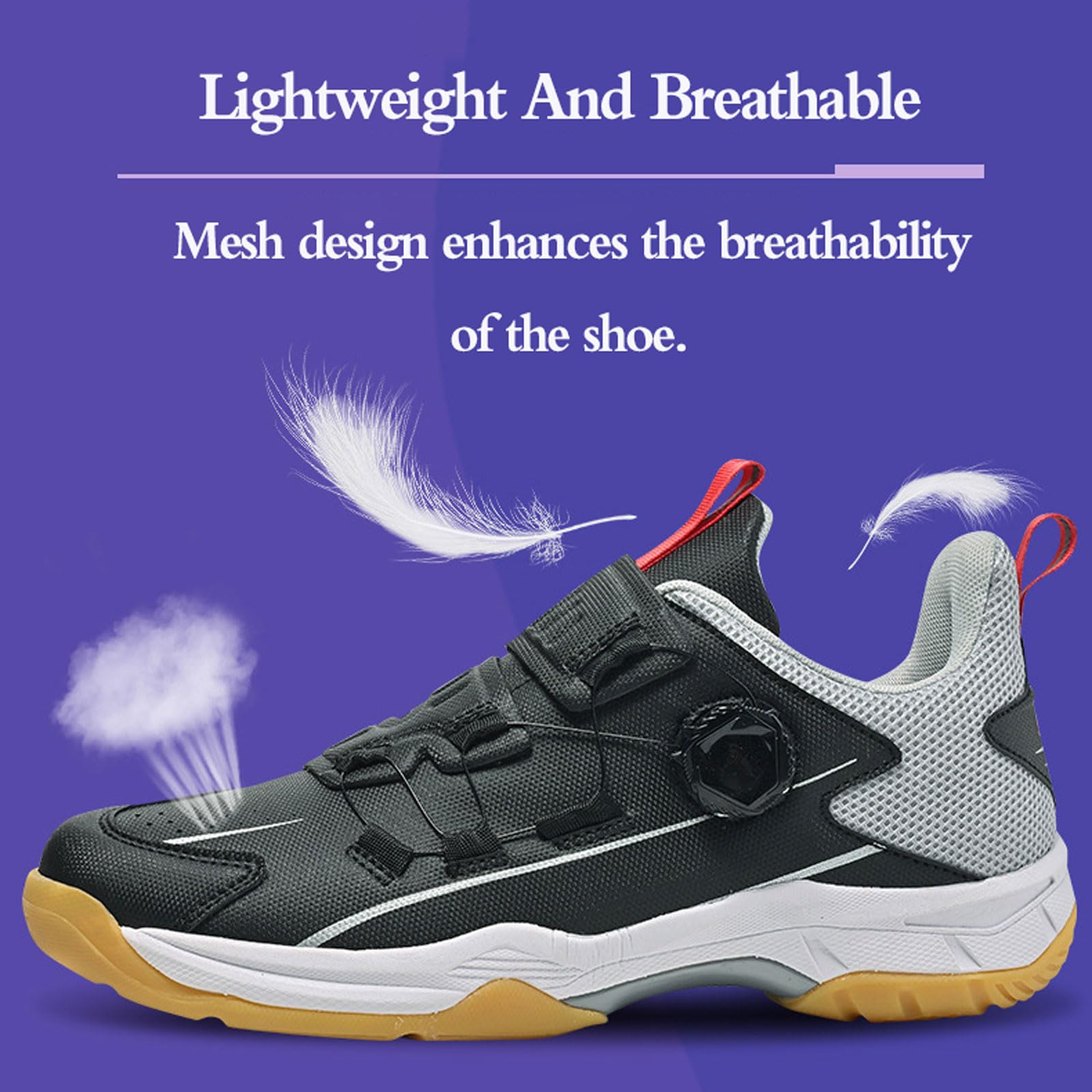 Zapatos De BáDminton,Zapatos De BáDminton Transpirables,Zapatos De Voleibol,Zapatos De Tenis De Mesa,Antideslizantes,Ligeros,para Gimnasio,Entrenamiento Casual,Concurso,Blanco,Negro