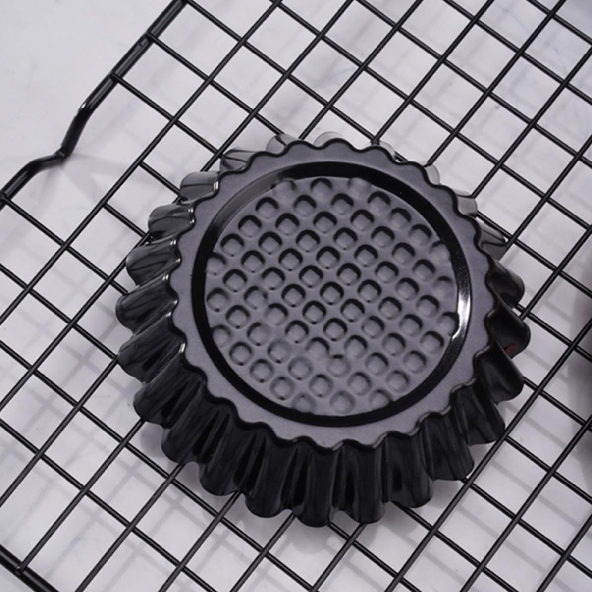 LABRIMP 12 Piezas Molde para Tartaletas de Huevo, de Acero al Carbono