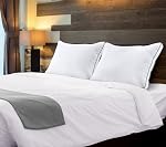Utopia Bedding Bed Pillows for Sleeping Queen Size (Grey Hem), Set of 2, Cooling Hotel Quality, Gusseted Pillow for Back, Stomach or Side Sleepers
