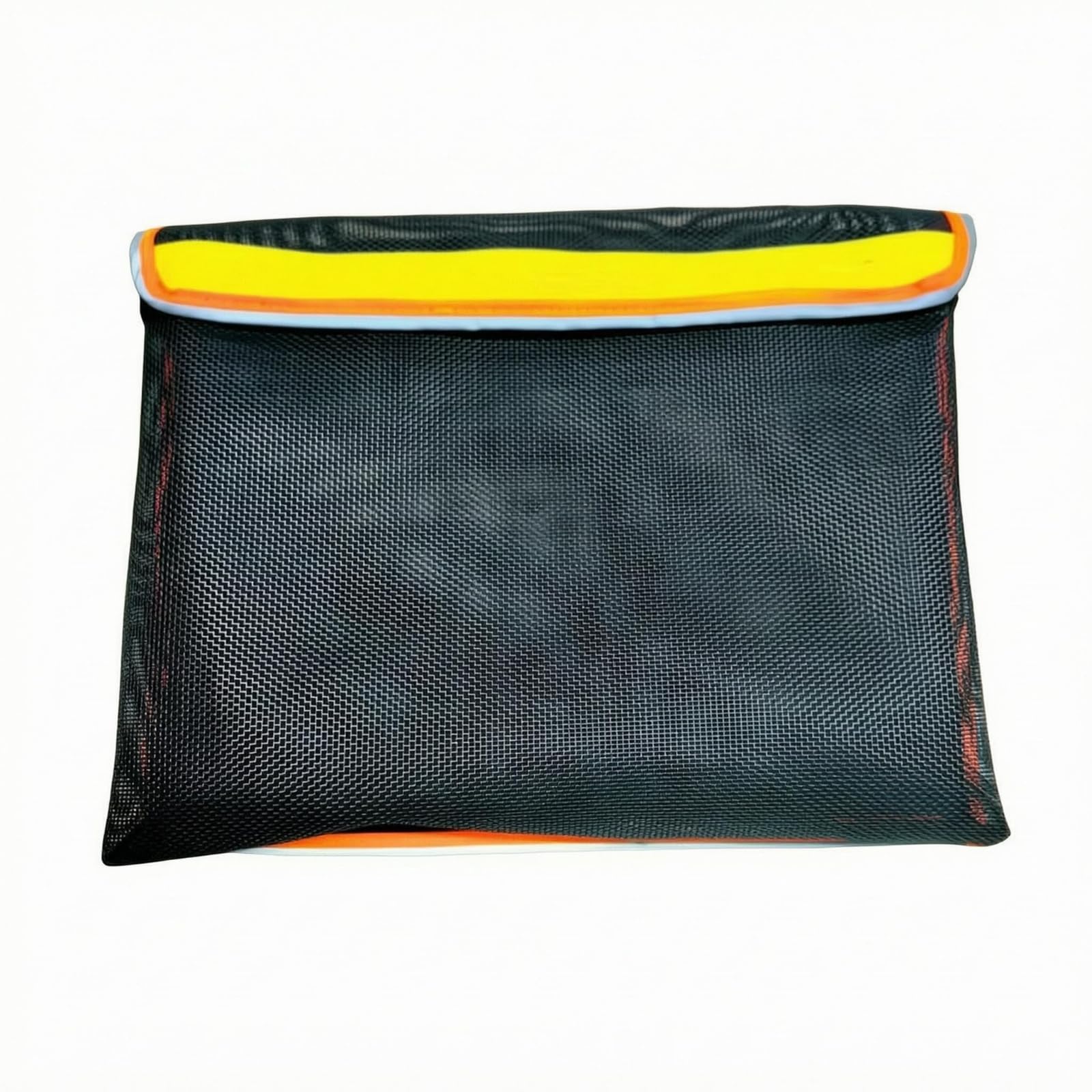 Flat Rectangular Mesh Storage Bag, Orange Gray-image-35