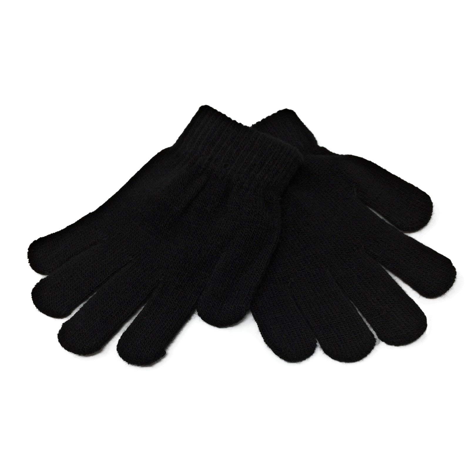 Ws Uk Unisex Kids Black Kids Magic Winter Gloves [Black]