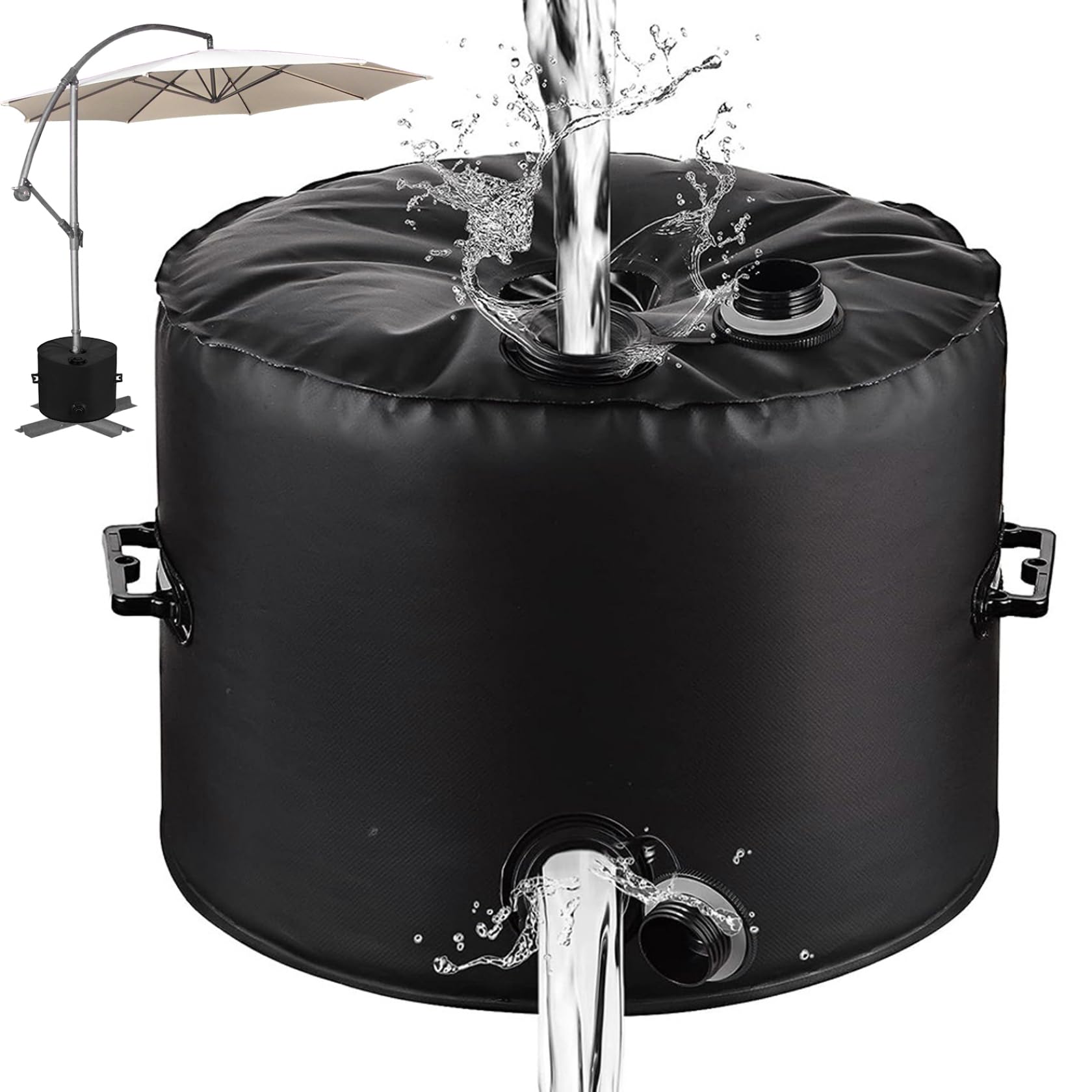 Support de parasol rond pour ombrager votre piscine et pelouse