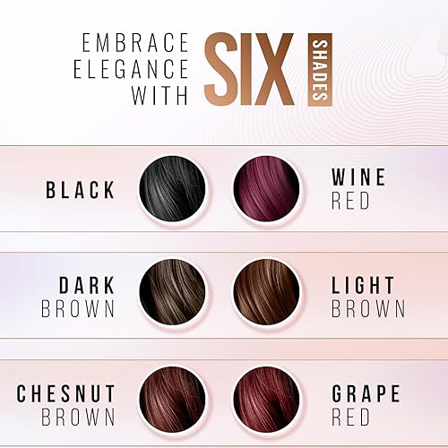 Miniatura 7 de Herbishh Champú de color para cabello gris  Champú de tinte natural para el cabello con máscara de argán  Tamaño de viaje  Colores de cabello en