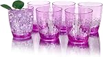 Set of 6 Hammered Style 15-ounce/430ml Acrylic Glasses Plastic Tumbler,BPA Free,Dishwasher Safe (Blue)