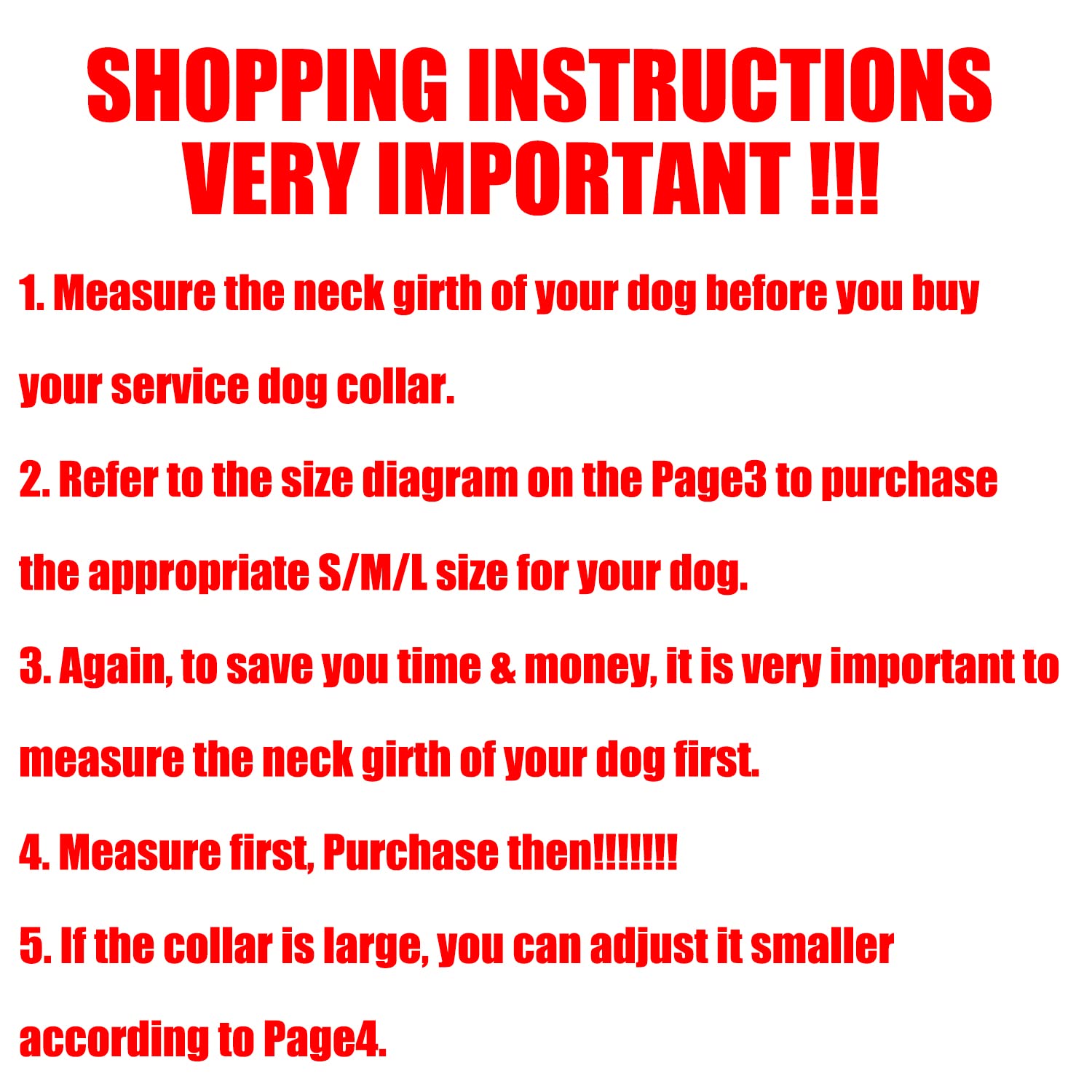 ?3 Colors 3 Sizes? K.9 Service Dog Collar Tactical Collar Adjustable Nylon Basic Dog Collar with Reflective Patch for Large Dogs with 18.5