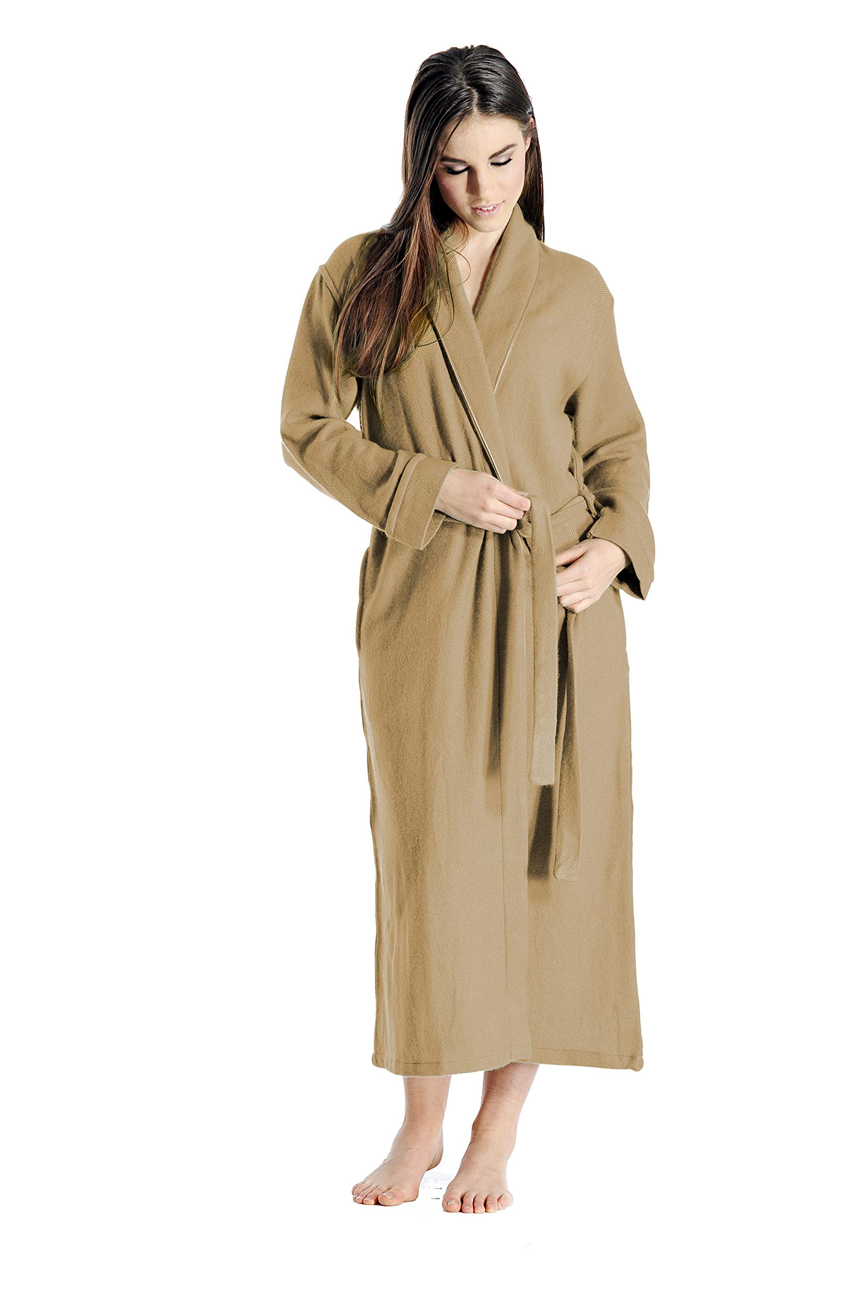 Cashmere Boutique 100% Pure Cashmere Robes for Women – Long, Lightweight, Soft Plush, Winter Warm, and Cozy Women Bathrobe