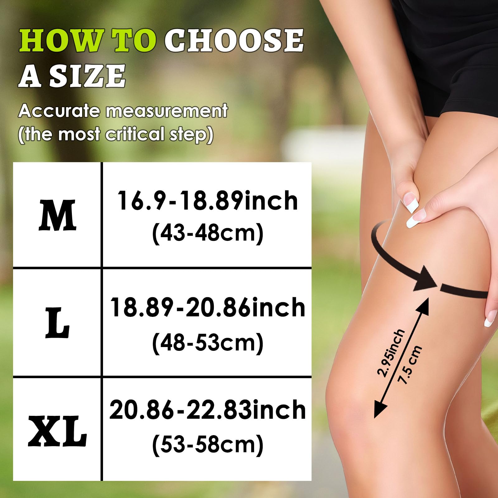 Genouillère Genou de Maintien avec Compression Élastique, Attelle Genou Sport pour Ménisque et Ligaments (XL)