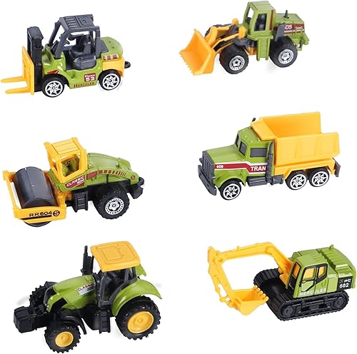 Mini camiones de construcciĂłn juguetes de construcciĂłn pequeños 6 piezas de vehĂculos de construcciĂłn fundidos a presiĂłn juguetes de tractor de Mini camiones de construcciĂłn juguetes de construcciĂłn pequeños 6 piezas de vehĂculos de construcciĂłn fundidos a presiĂłn juguetes de tractor de