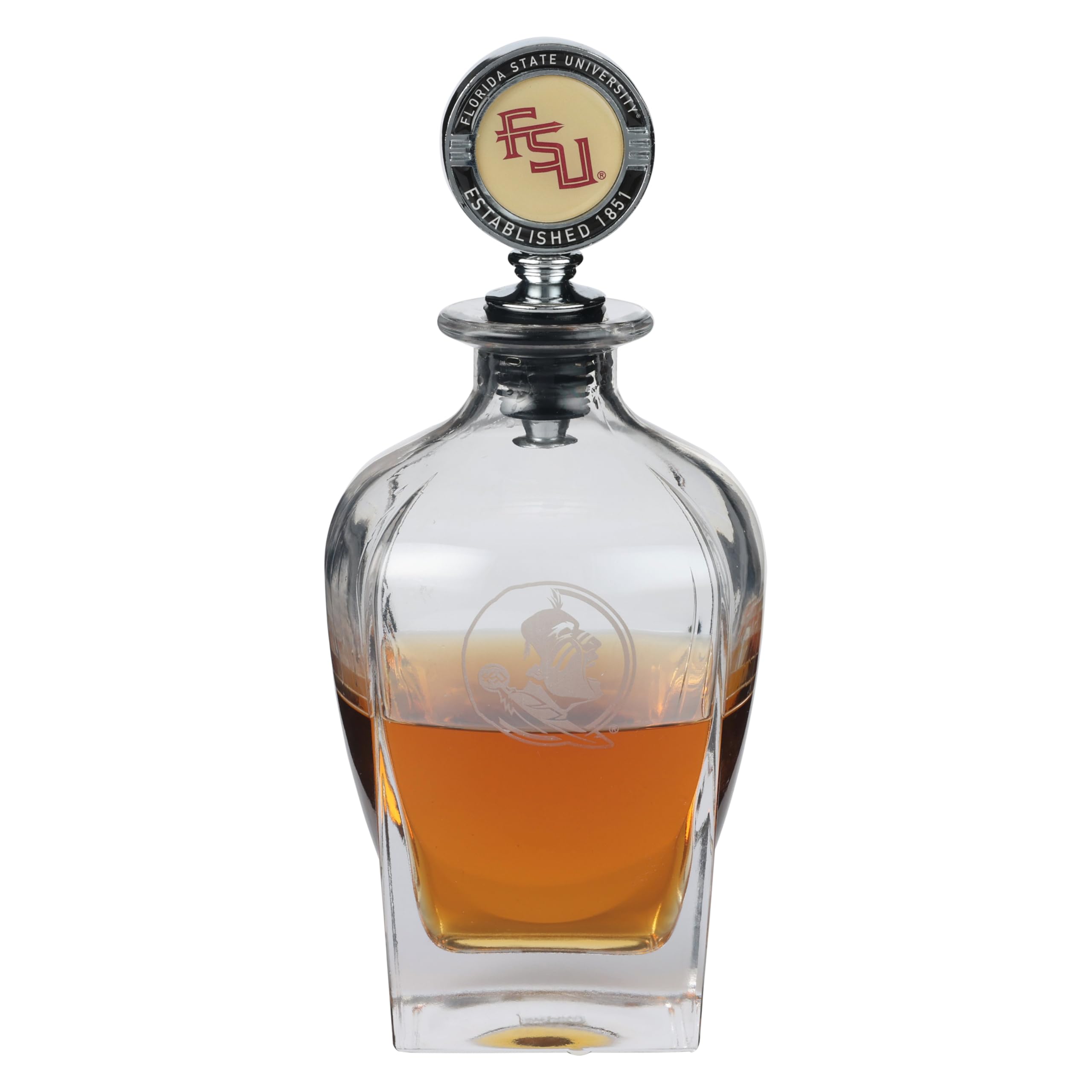 The Memory Company | Licensed NCAA Decanter with Mascot Stopper