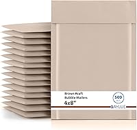 Vista 16 de Sobres pequeños de papel kraft de burbujas de 5 x 10 pulgadas #00 Sobres acolchados autosellables Sobres acolchados de burbujas