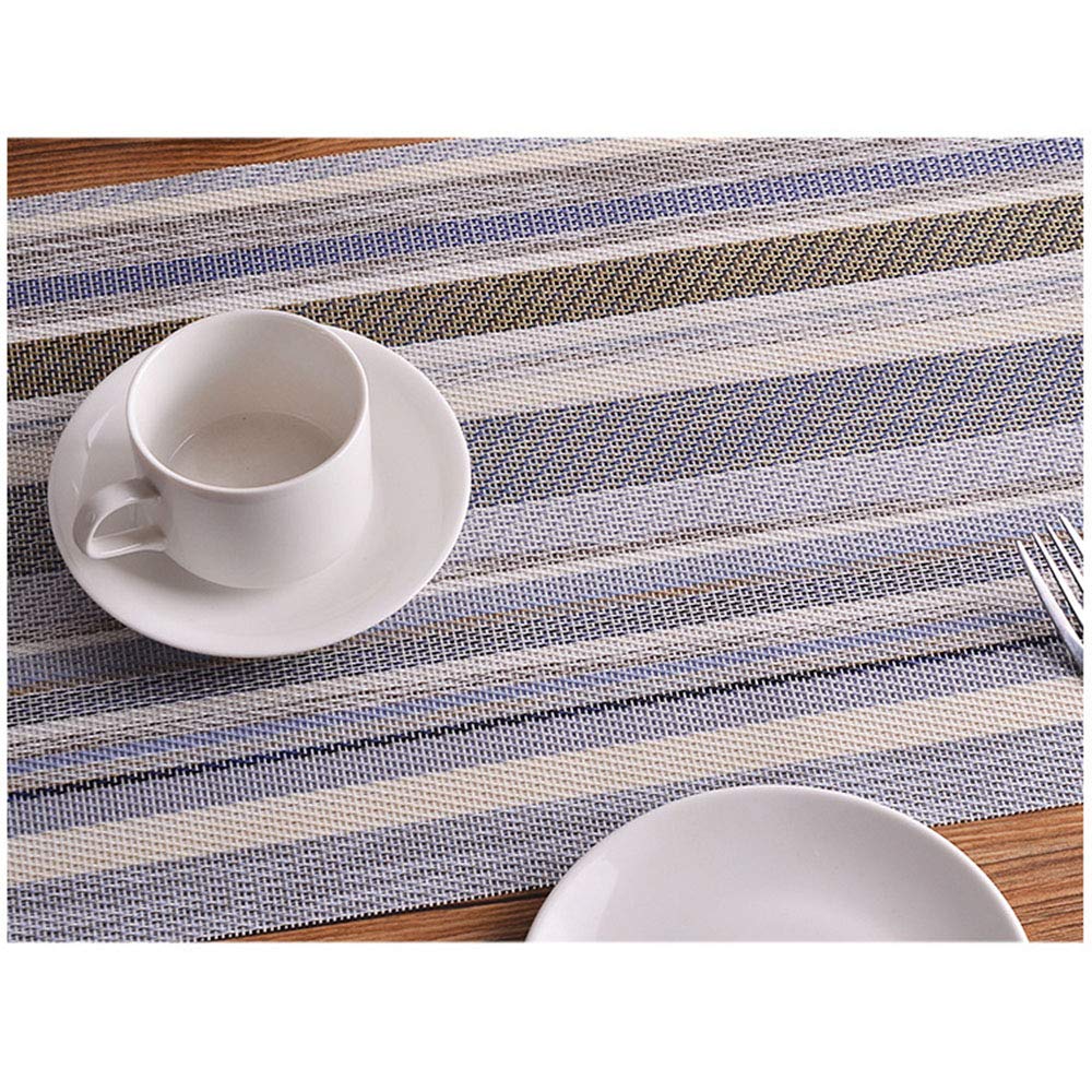 Mantel Individual Antideslizante de PVC Lavable, Salvamanteles Antimanchas Resistente Al Calor para Mesa de Comedor Conjunto de 4
