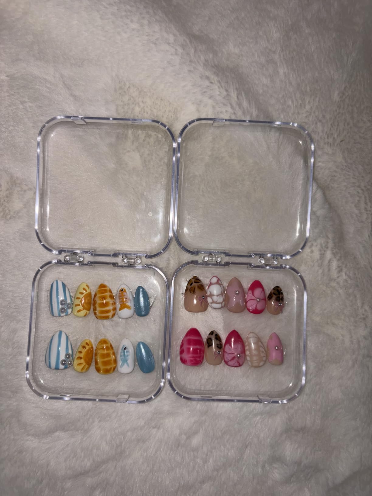 AILLSA Short Almond Nail Tips Pre-Shaped Acrylic Nail Tips Half Matte Full Cover Nails Tips Clear Gelly Press on Flase Tip Nail for Extension Nail Manicure Home DIY 240PCS 15Sizes