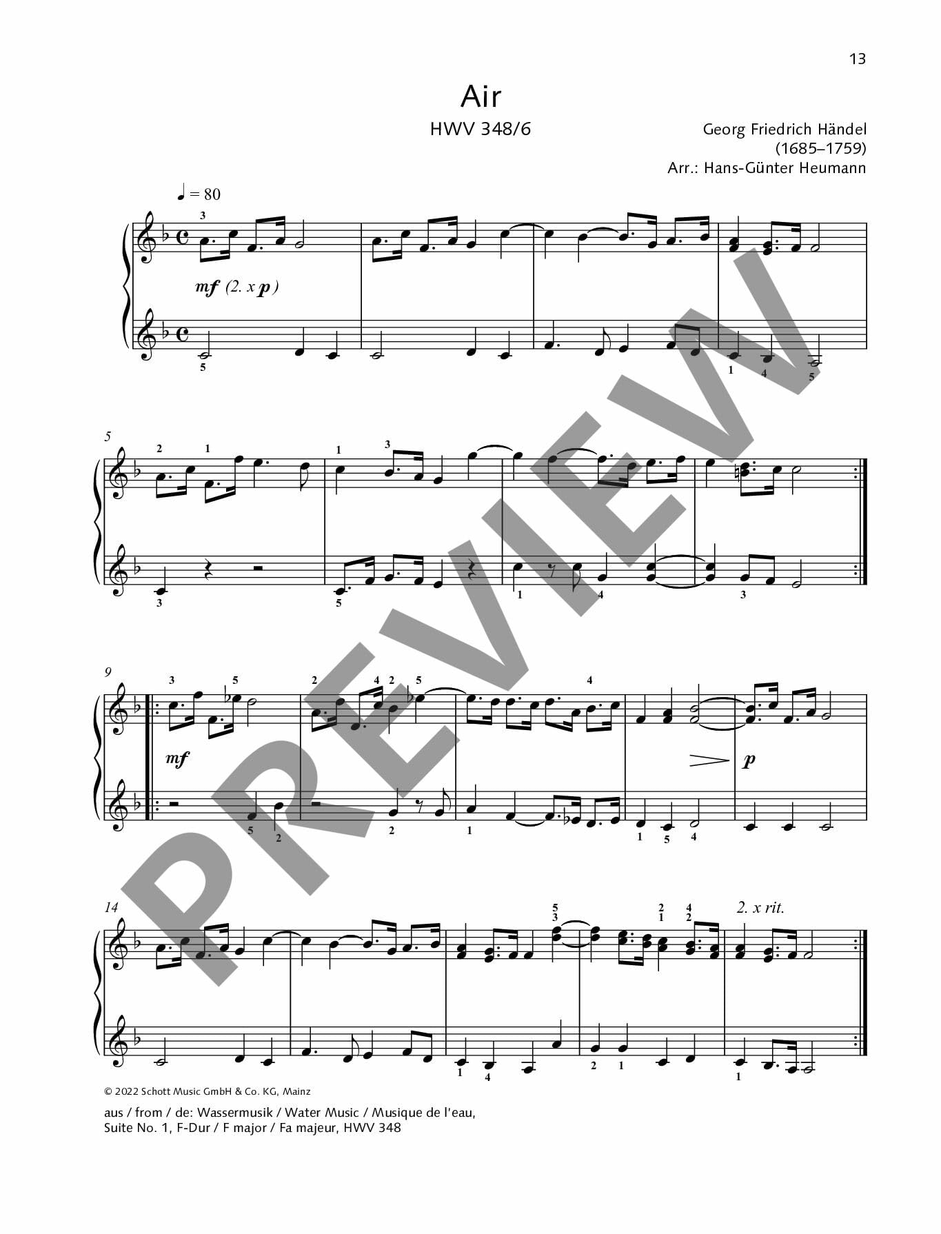 Best of Piano Duets 2: 20 Classical Arrangements - Piano 4 Hands