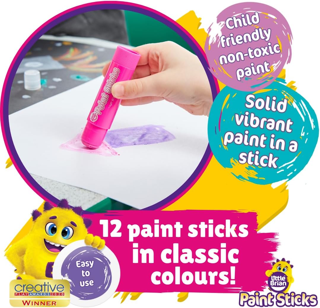 RESSYYT Little Brian Lbps10ca12 Classic Colours Paint Sticks (Pack of 12)