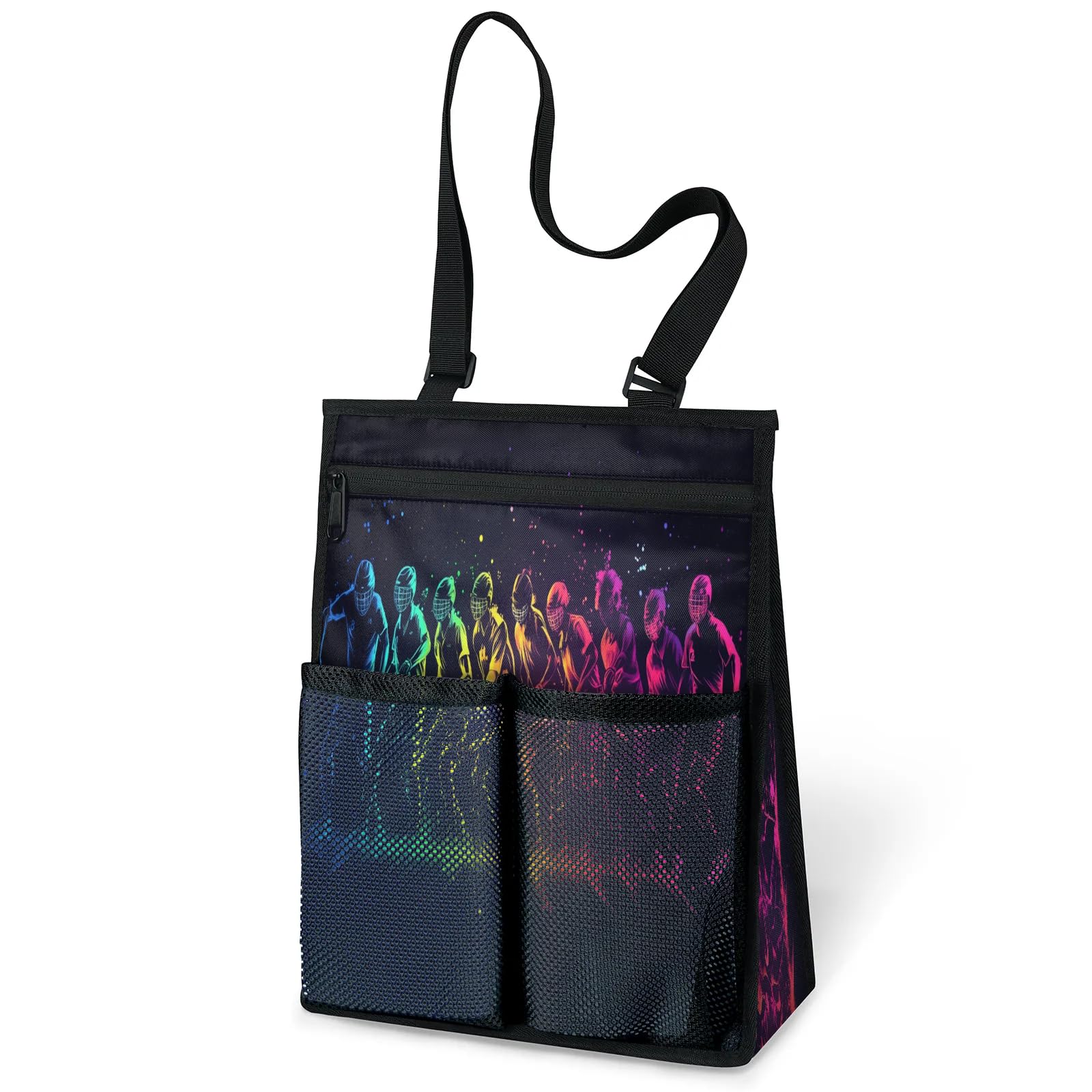 Ourtheme Sports Hockey Athlete Portable Shower Bag for Travel Gym Camp Beach Tote Shower Caddy Bags Hanging Toiletry