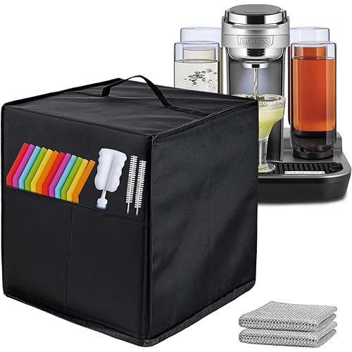 Cocktail Machine Dust Cover - Compatible with Bartesian Duet (55310) / Beverage Machine / Cocktail Mixer - Black, Waterproof, Nylon