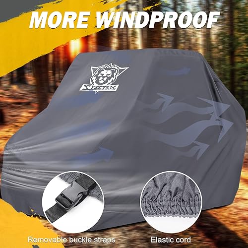 Miniatura 3 de XYZCTEM Funda para UTV, impermeable, para exteriores, protección para todo tipo de clima, compatible con Polaris RZR Can-Am Yamaha, Honda, Kawasaki,