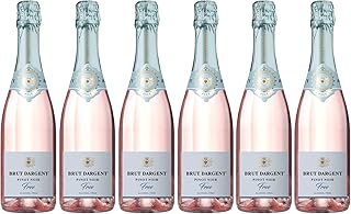 Brut Dargent Free Pinot Noir - Sparkling rosé Wine Alcoholfree - Origin : France (6 x 0.75 L)