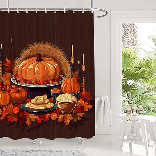 Vista 35 de Shrahala Brilliant Round Brilliants - Cortina de ducha decorativa con diamantes, azul turquesa, decoración de baño, fibra de poliéster, impermeable