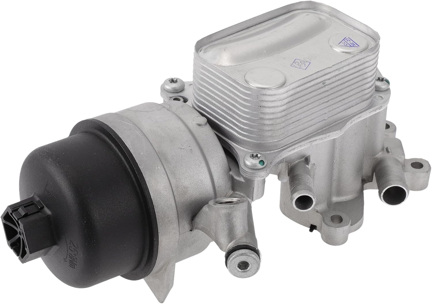 No.11427552687 Engine Oil Filter Base Housing Assembly with O-ring Seals and Gaskets for Mini Cooper/Front Oil Cooler/Upgraded Aluminum Alloy 1 Pcs