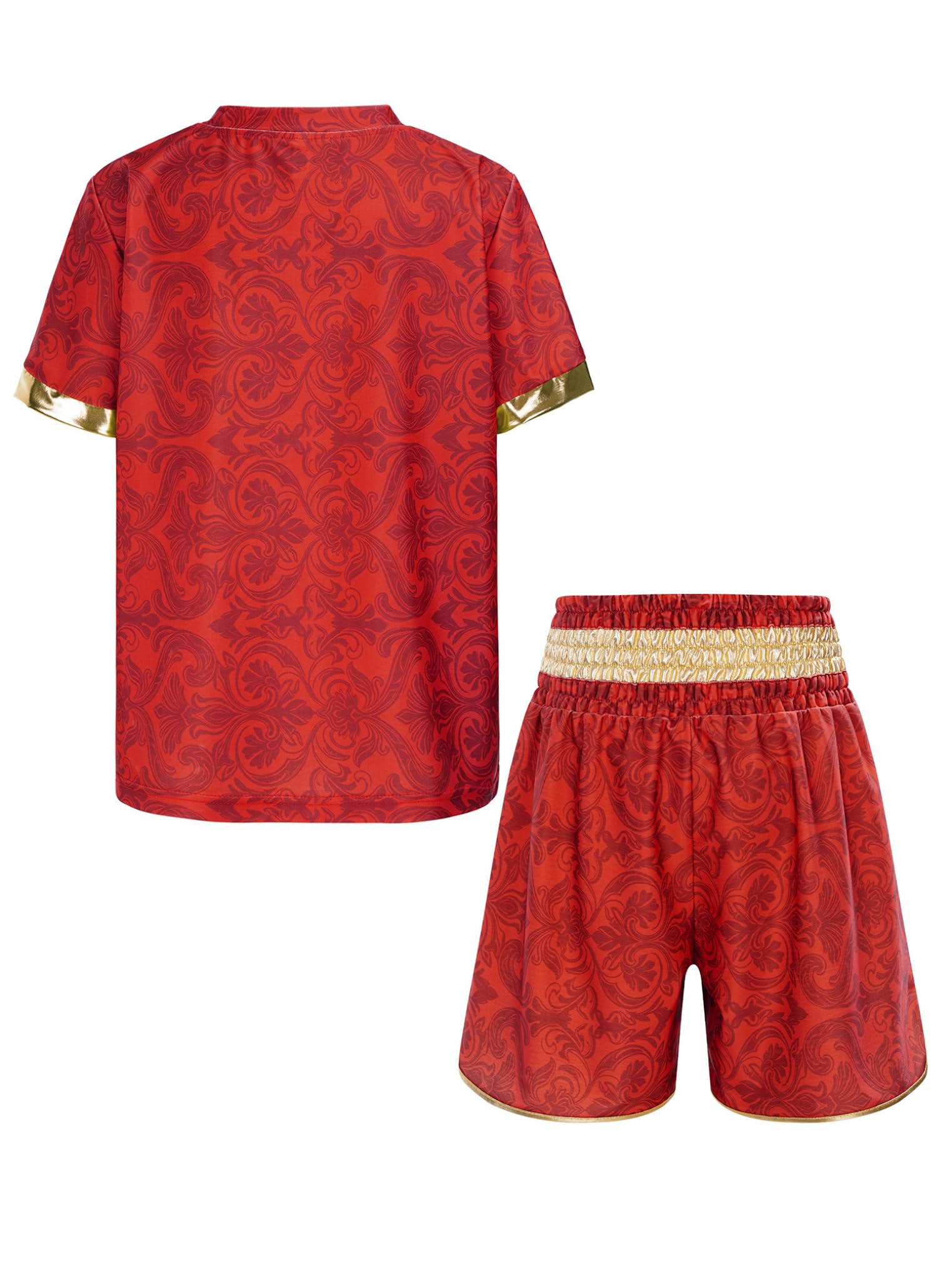 Bambini Completo Pugilato Pantaloncini Boxe Bambino Maglietta Leone