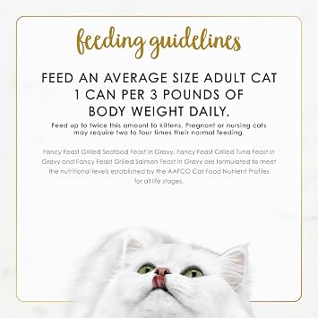 Purina Fancy Feast Grilled Seafood Wet Cat Food, 3 oz Cans, 24-Pack