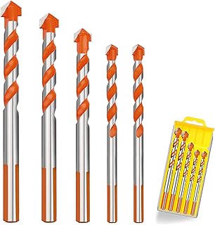 5 Pcs Tile Drill Bits Set, (6mm 6mm 8mm 10mm ...,