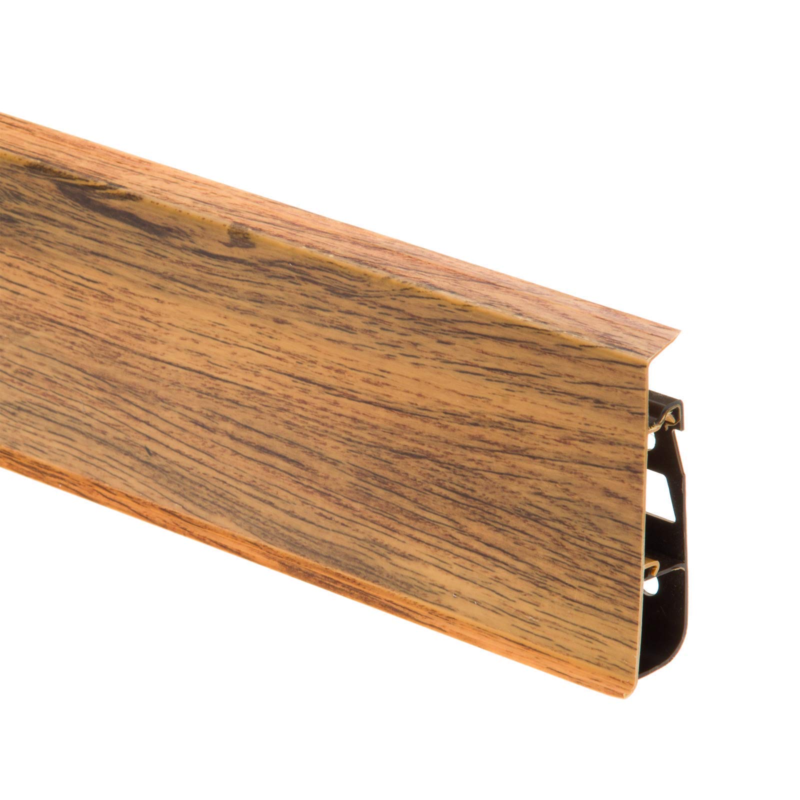 PVC 2.5m SKIRTING BOARD Cable cover Flexible edges floor-wall cover gap TMW Profiles (PVC External Corners (2 pcs), 236 OAK CANTABRIAN)