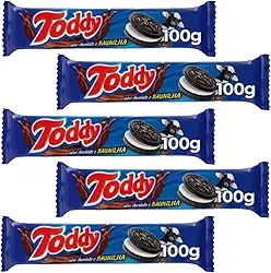 Biscoito Toddy Recheado Baunilha Bolacha 100g Kit 6 Pacotes Kits na Web