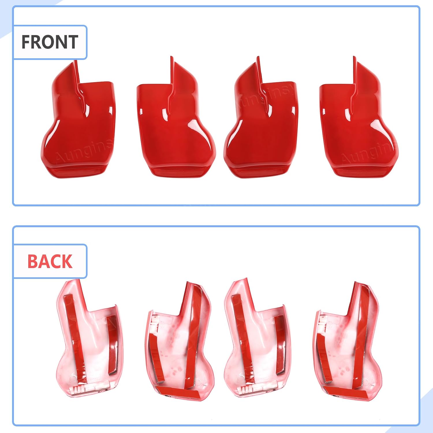 Aunginsy 4Pcs Seat Bracket Fixing Bolts Cover Trim Compatible with Toyota Tacoma 2016-2023 Car Anti-dust Seat Foot Bracket Decorative Cover Front Seat Base Bracket Screw Cap Protector ABS Accessories
