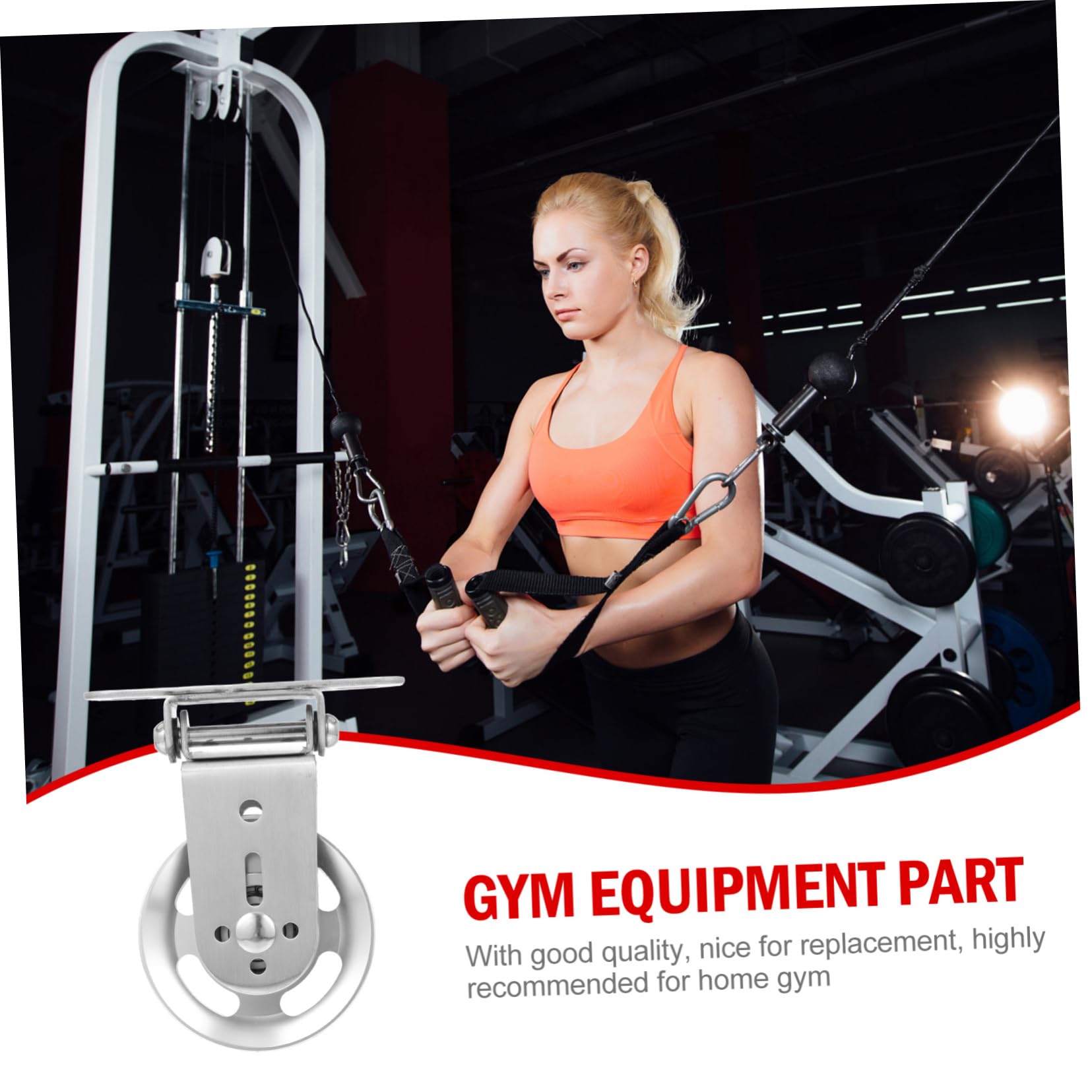 1pezzi Bearing Pulley Alluminio per Attrezzature Fitness Puleggia per Allenamento Casa Accessori per Bodybuilding Ruota Rotante per Design Professionale e Pratico