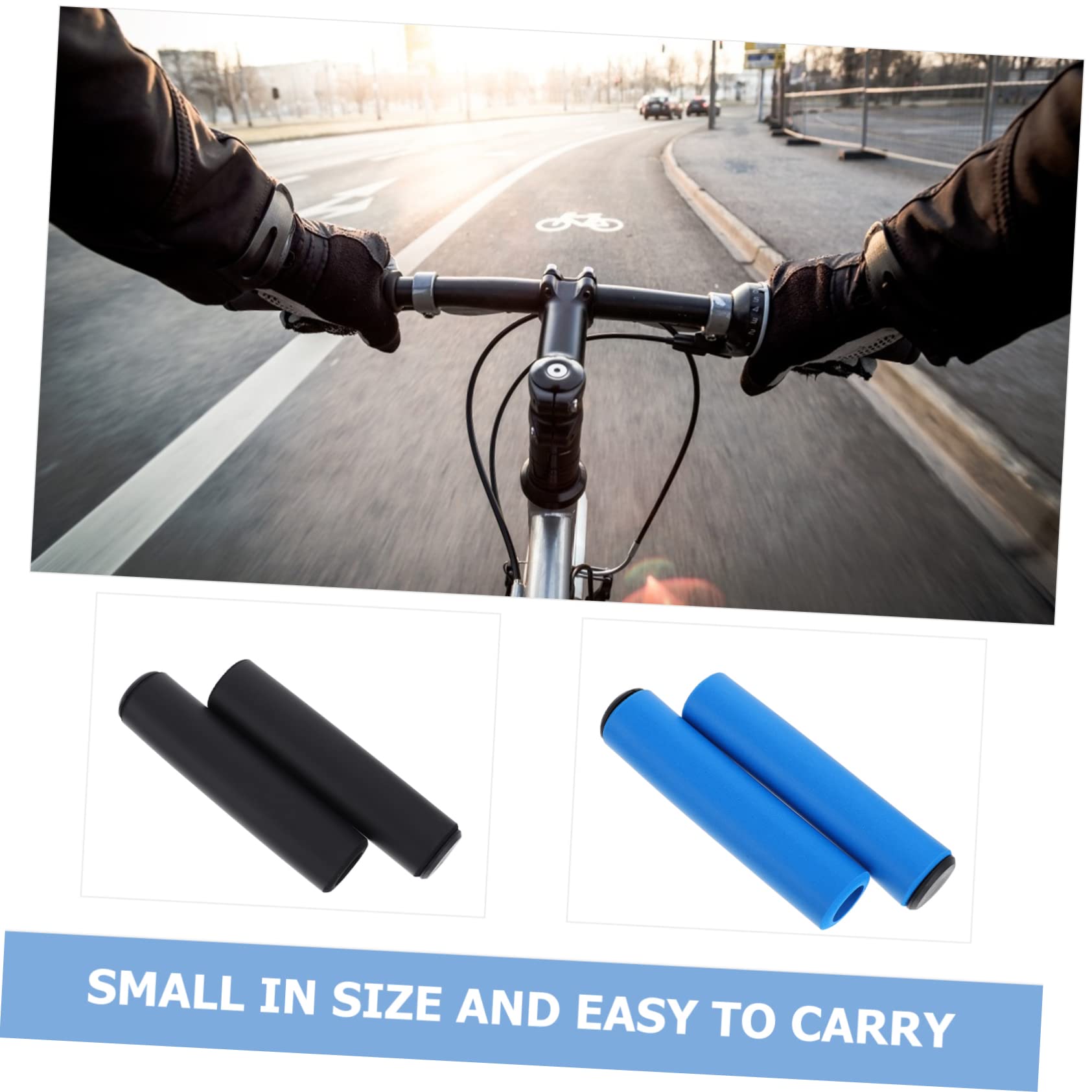 YARNOW Poignée De Vélo Housses De Poignées De Guidon Housses De Poignées Ergonomiques Titulaires Vélo De Montagne Éponge Couverture De Guidon Poignée De Guidon De Vélo