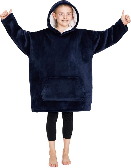 CityComfort Girls Oversized Blanket Hoodie Kids Fleece Fluffy Snuggle Hoodies