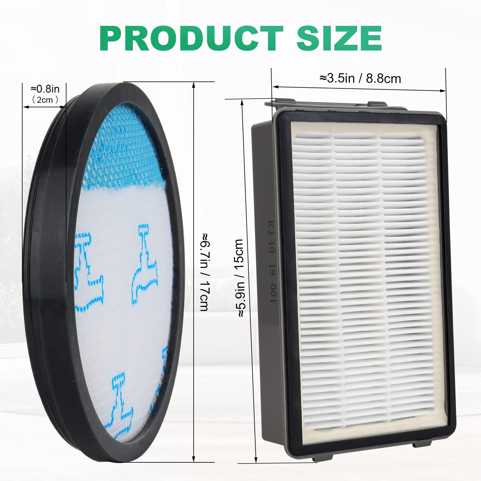 Sgizoku HEPA Set di filtri per aspirapolvere Rowenta COMPACT POWER XXL RO4811EA RO4823EA RO4825EA RO4826EA RO4836EA RO4850EA RO4853EA RO4855EA RO4859EA RO4871EA RO4873EA RO4881EA RO4886EA(ZR780000)