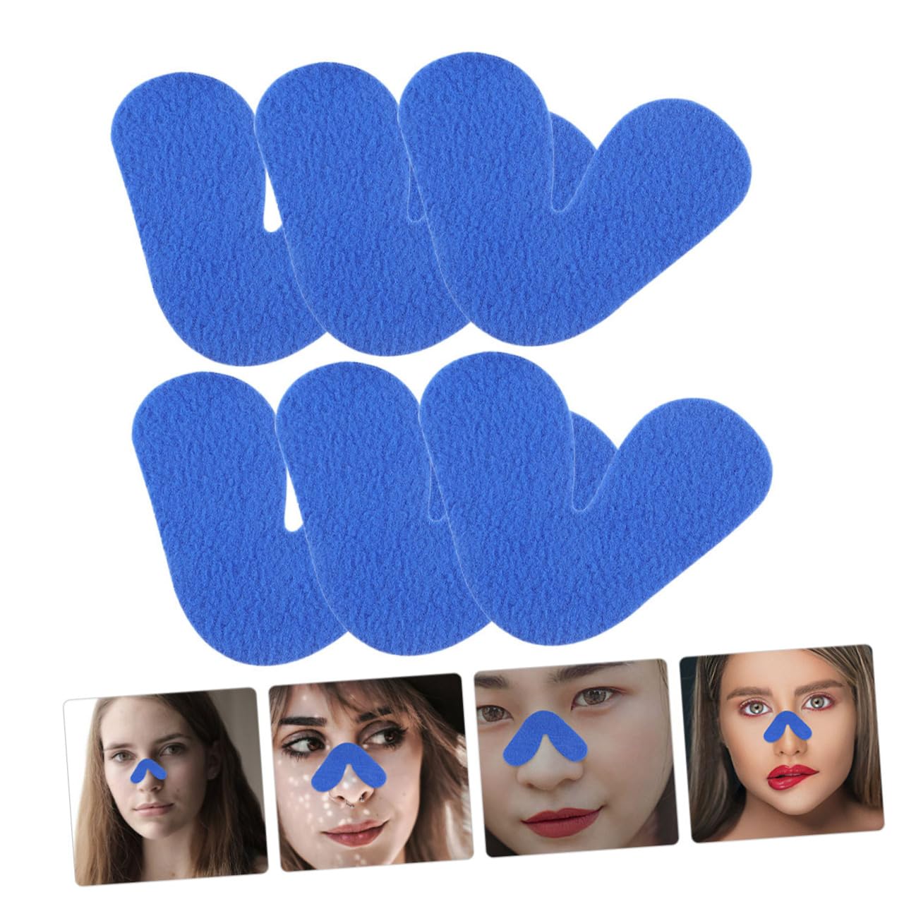 BESTYASH 5 Set Cuscinetti Nasali Regolabili per Maschera Morbido Fleece Protezione per Naso Comfort Ottimale e Riduzione Rossori Adatti per Uso e Notturno