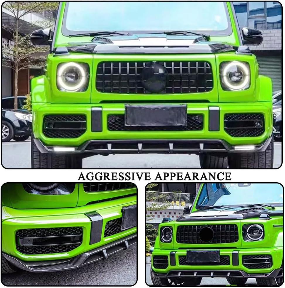 Carbon Fiber Front Bumper Lip Compatible with Mercedes-Benz G Class W464 G500 G63 AMG 2019-2024 Front Chin Spoiler Splitter Protector Air Dam Factory Outlet