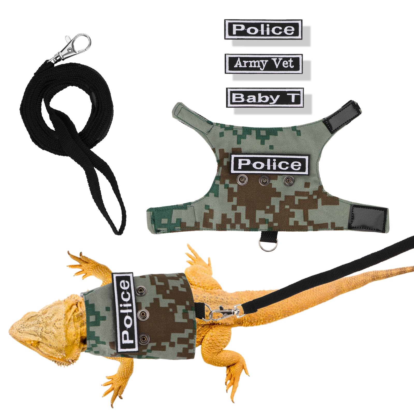 Correa de lagarto ajustable para pasear en el jardín y exteriores
