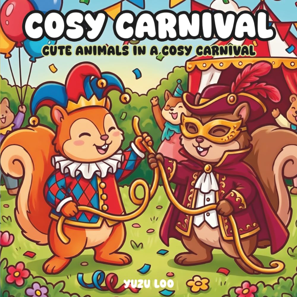 Cosy Carnival : Cute Coloring – 40 Cosy Drawings, Bold Line and Easy