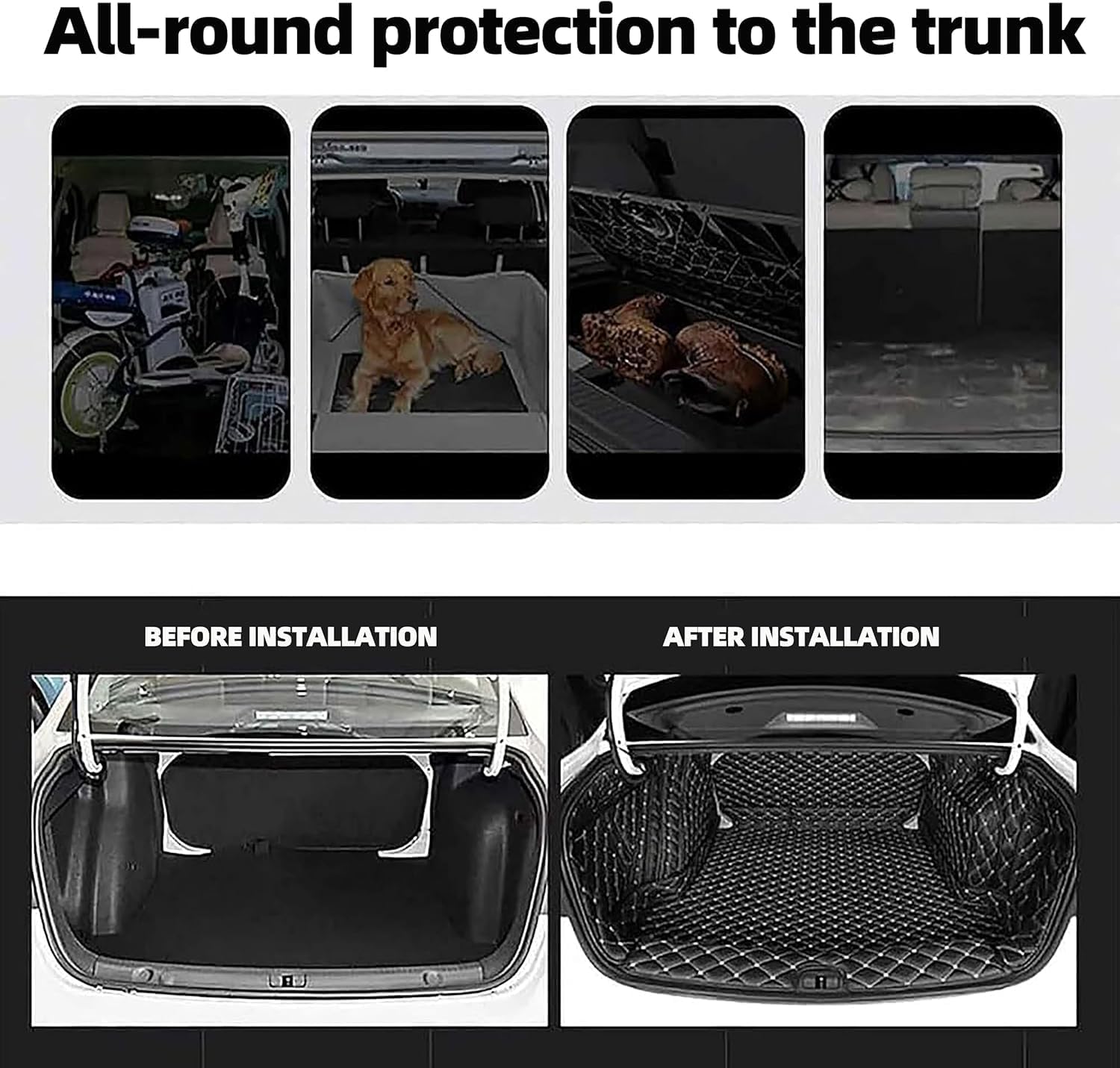 Coche Alfombrillas Maletero,para Mini Clubman 2021-2024 Alfombrilla Maletero Antideslizante Impermeable Accesorios Coche Interior