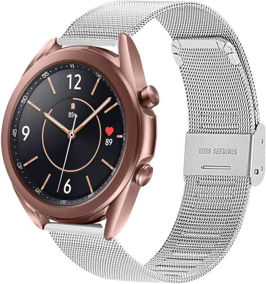 Chofit22mm Quick Release Watch Band Compatible with Michael KORS Access Gen 5 Bradshaw Mesh Adjustable Metal Strap Stainless Steel Buckle for Michael KORS Access Gen 5 Bradshaw