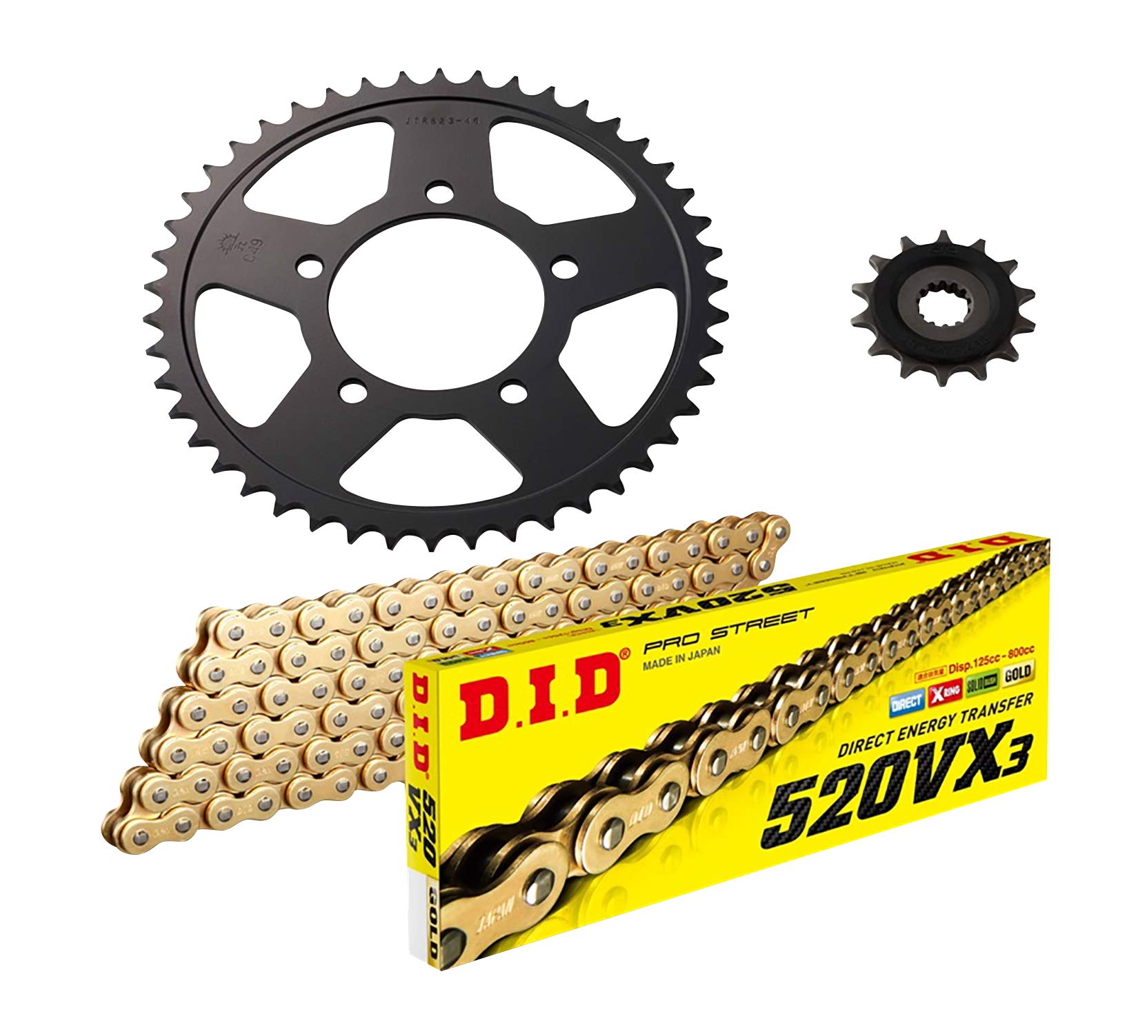 Amazon | D.I.D(大同工業) F/Rスプロケット 3点交換キット DS