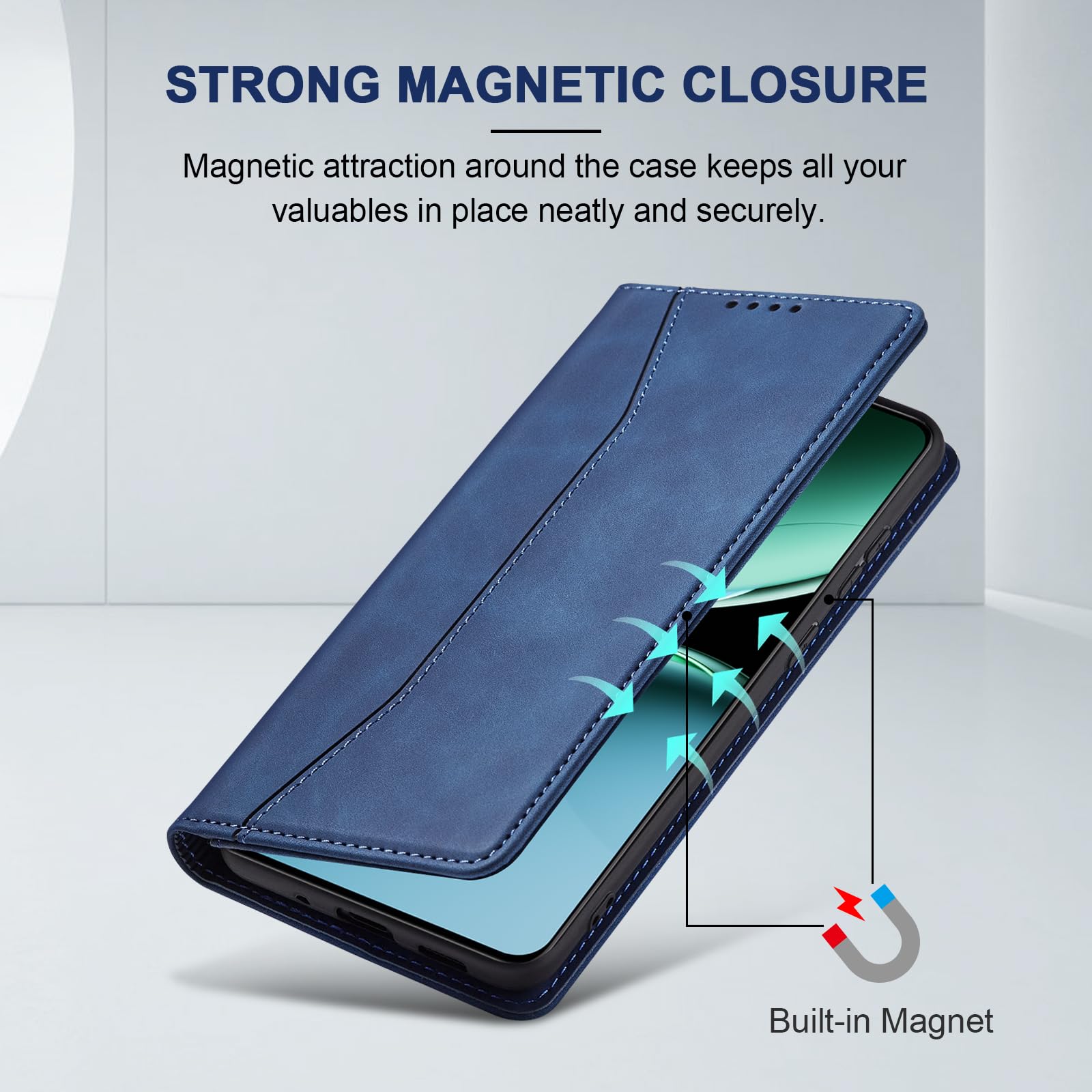 Coque Et étui Téléphone Mobile Zursana Coque Pour Samsung Galaxy A36 5G Etui En Cuir PU Premium Housse à Rabat Portefeuille Flip Antichoc Case Avec Rangements De Cartes/Support/Fermeture