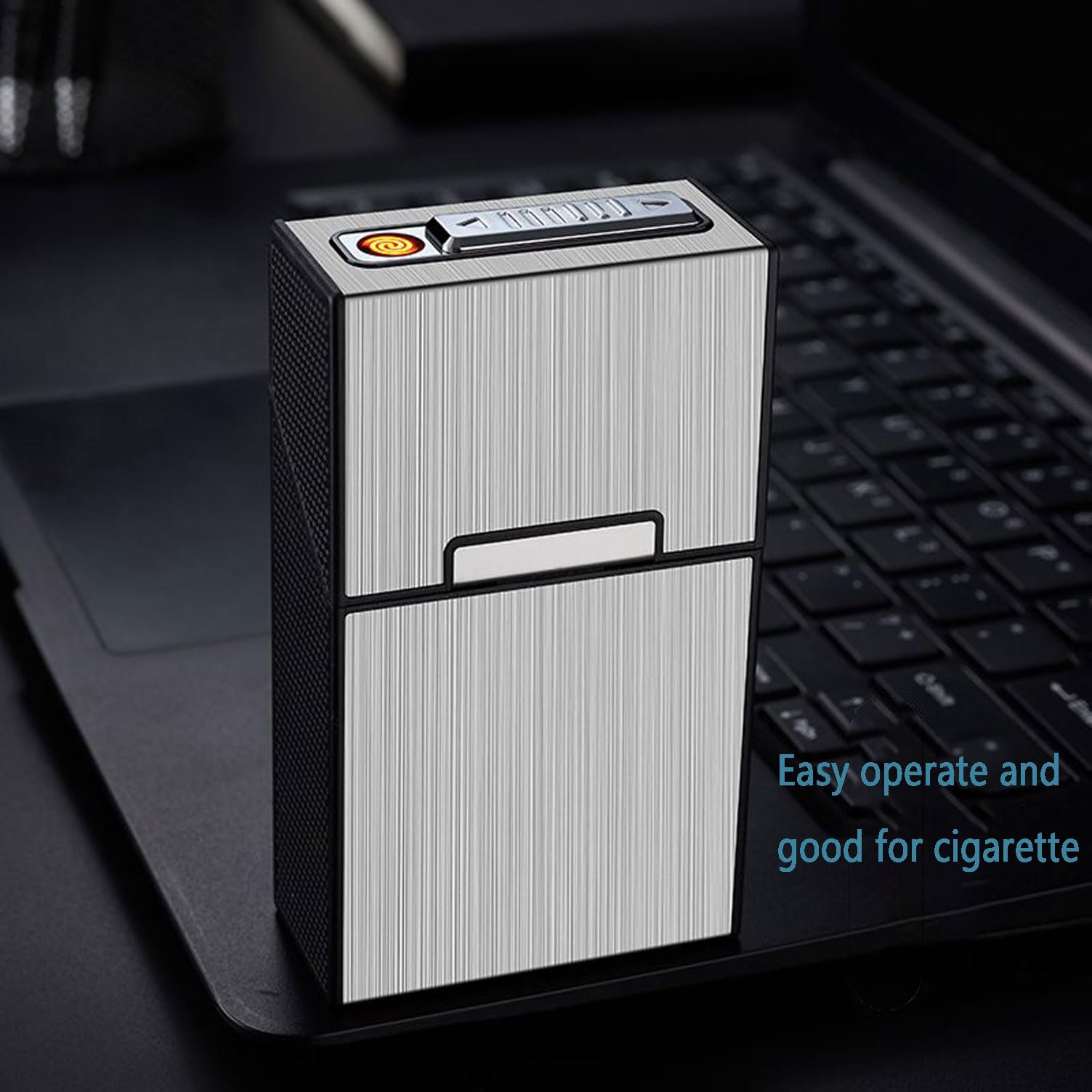 steel cigarette case Prince Metal Cigarette Case
