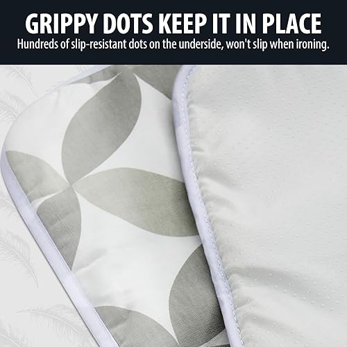 Miniatura 5 de Seiritex Tapete de planchado, almohadilla de planchar portátil de 39.4 x 18.9 pulgadas, tabla de planchar 5 en 1, manta de hierro de viaje para
