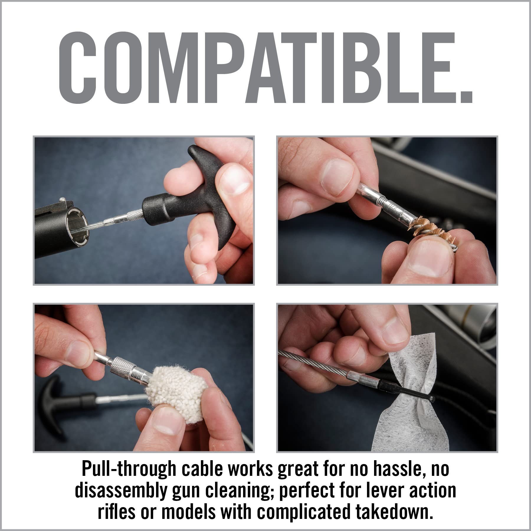 RealAvid Unisex Adult Gun Boss-Universal Cable, Grigio