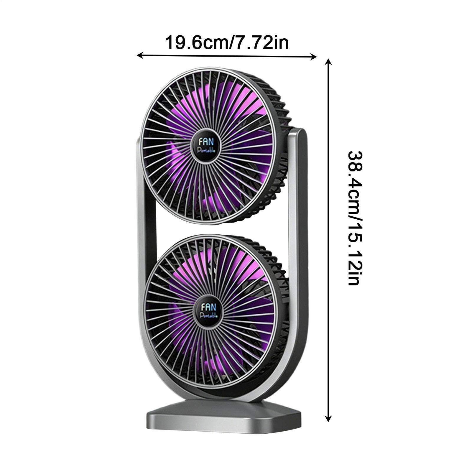 Ventilatore da scrivania Rotazione angolare portatile ricaricabile