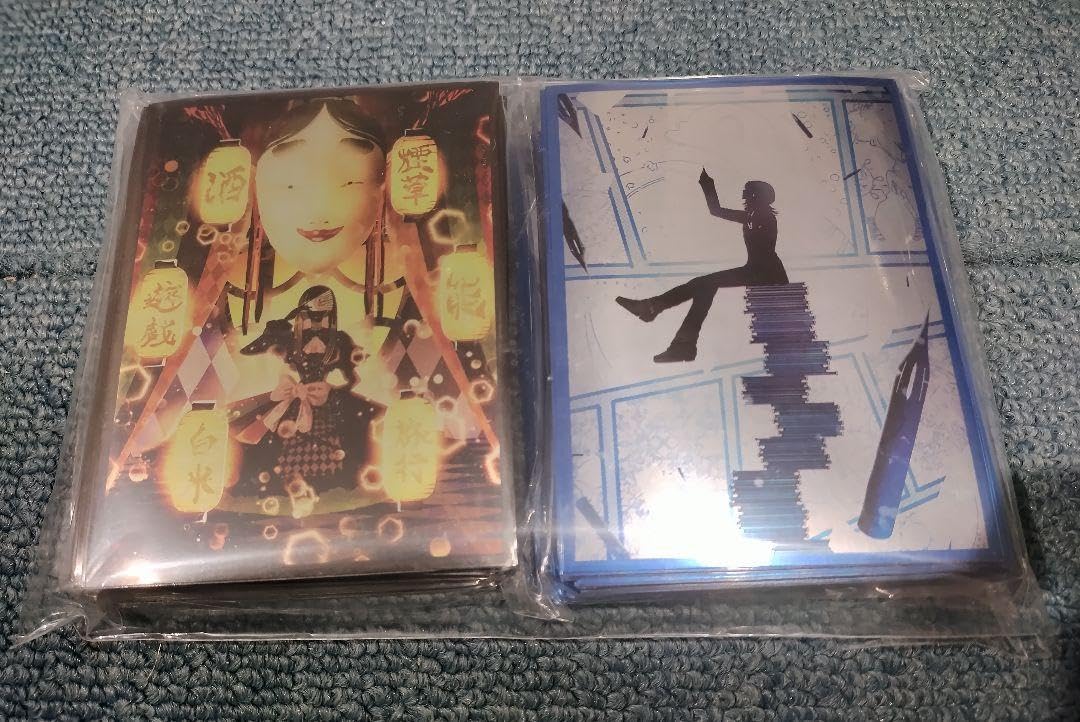 ホロライブ ReGLOSS スリーブ プレマ らでん 白詰草 影絵 ハラダミユキ Amazon | ReGLOSS スリーブ らでん 青 白詰草 影絵 ハラダミユキ