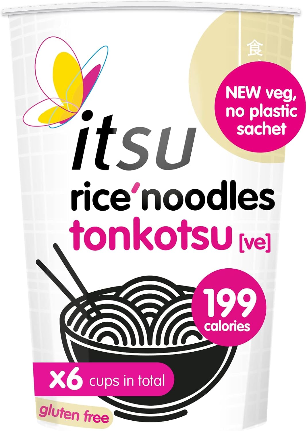 itsu Tonkotsu Instant Noodles Gluten Free Cup (Pack of 6) Amazon.co.uk Grocery